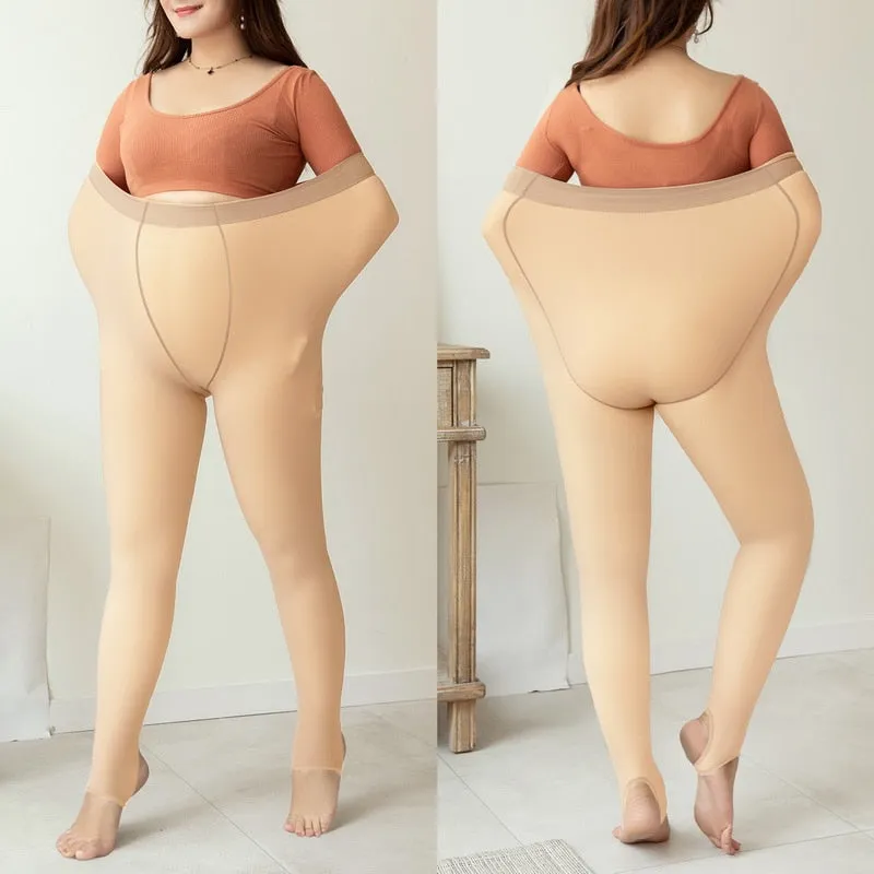 Sugar Translucent Fleece Lined Tights