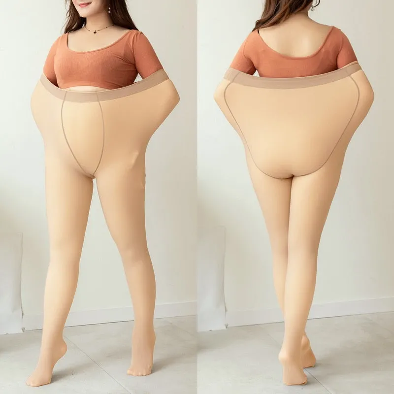 Sugar Translucent Fleece Lined Tights