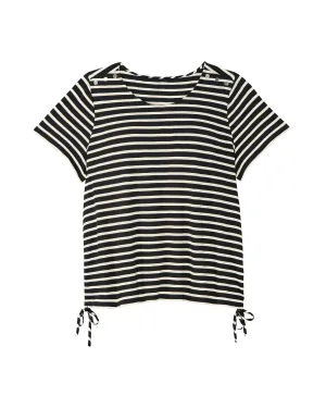 Verona Cotton Top | Black / White