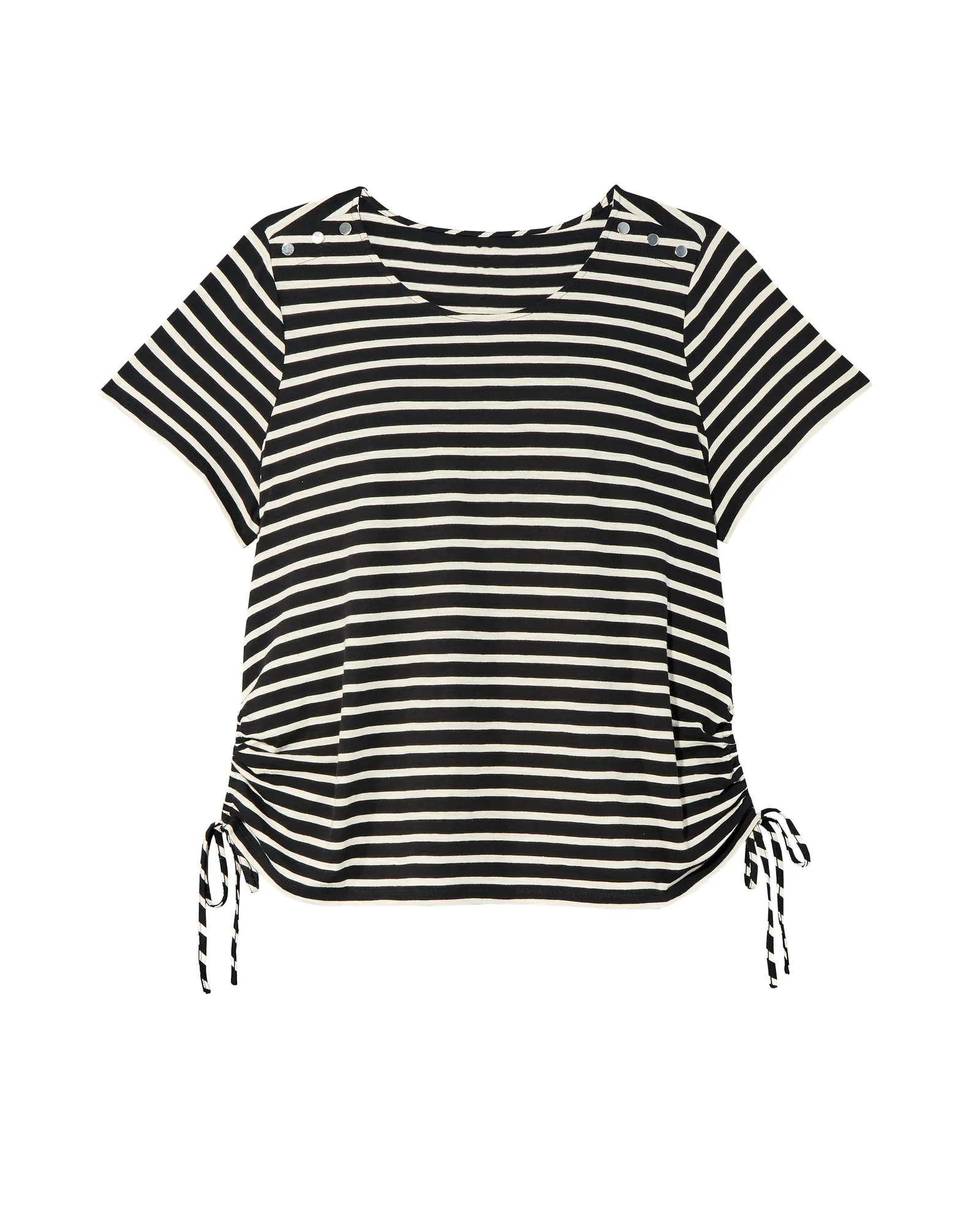 Verona Cotton Top | Black / White