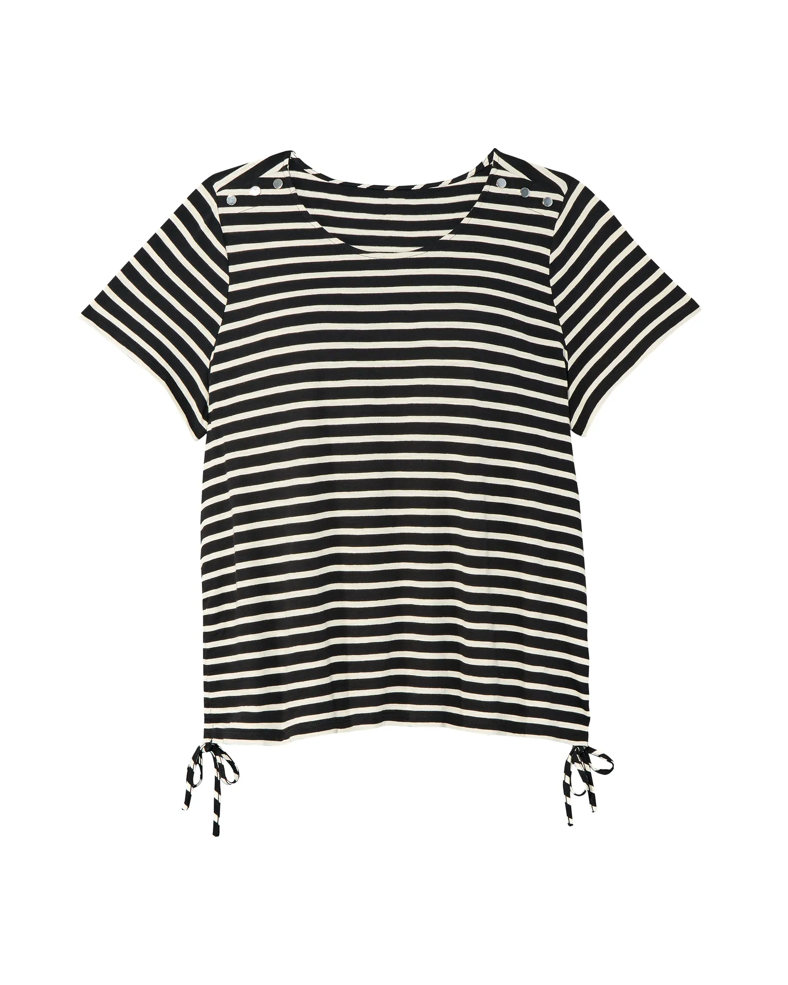 Verona Cotton Top | Black / White