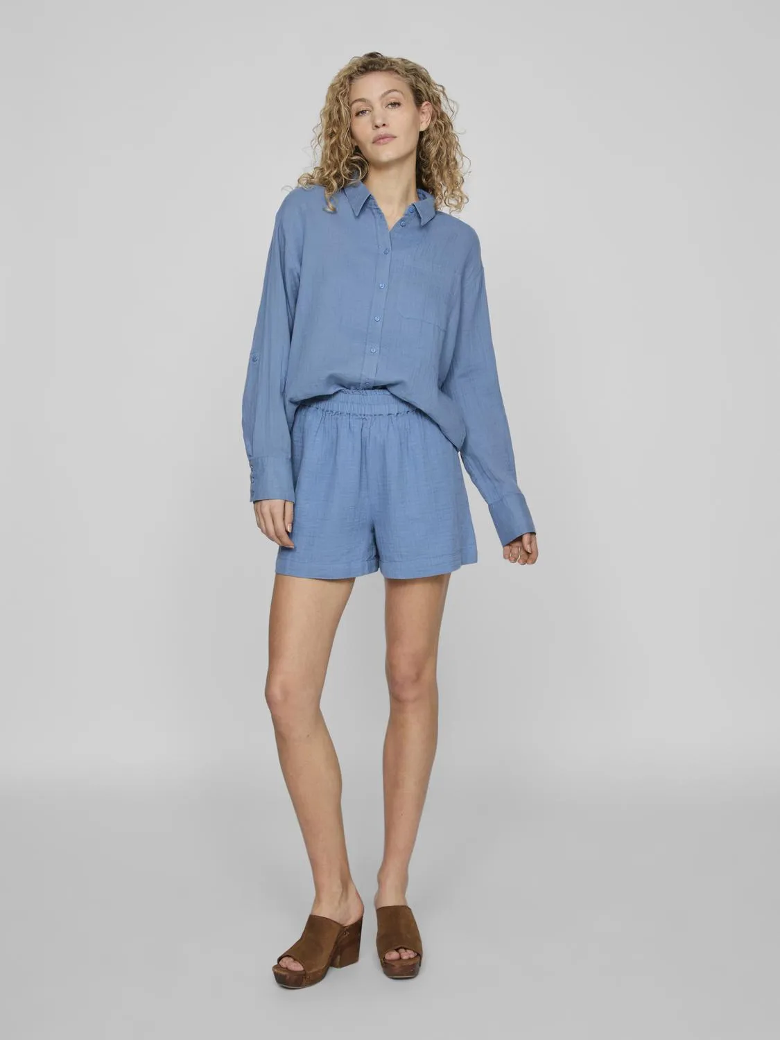 VILANIA Shirts - Coronet Blue