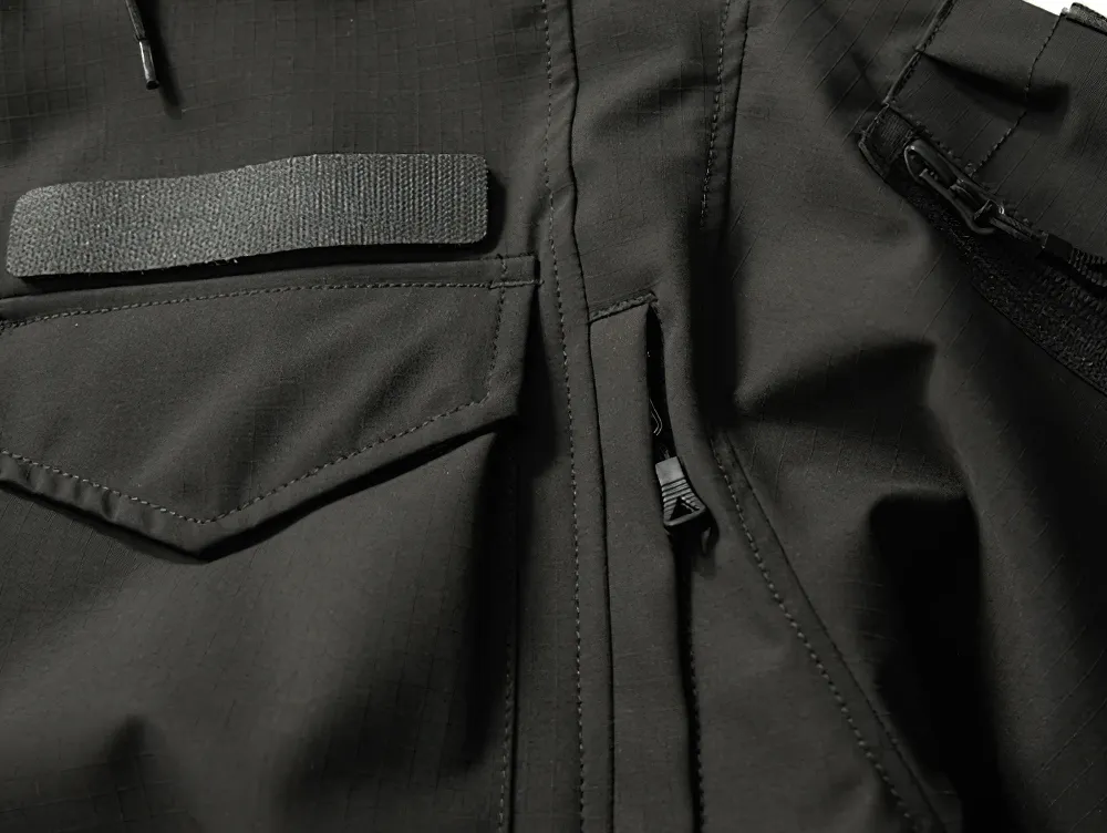 Waterproof Hooded Jacket with Multiple Pockets - SF2262