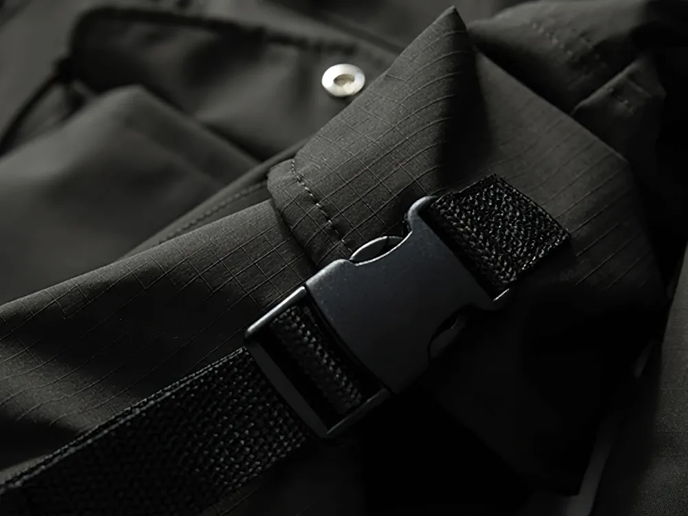 Waterproof Hooded Jacket with Multiple Pockets - SF2262