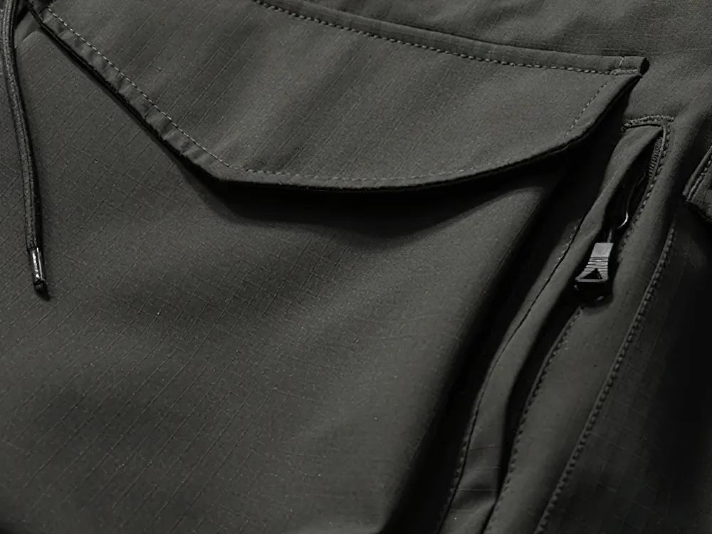 Waterproof Hooded Jacket with Multiple Pockets - SF2262