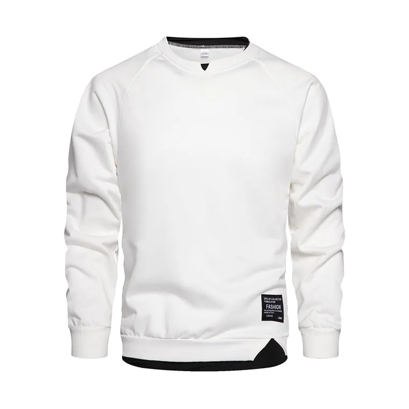 West Louis Autumn O-Neck Regular Stylish Pullover Sweatshirt