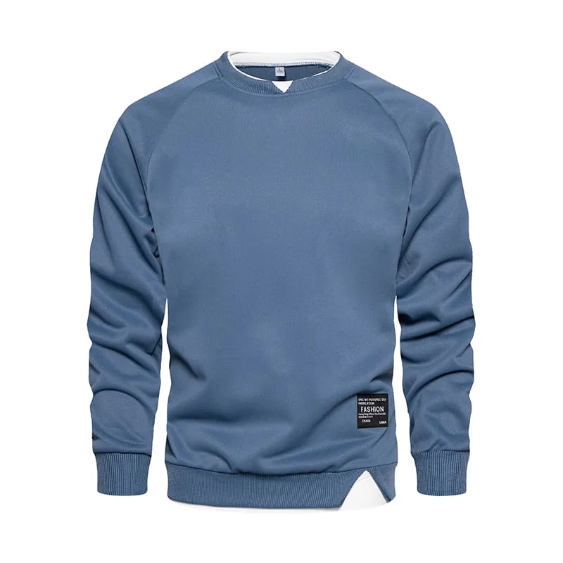 West Louis Autumn O-Neck Regular Stylish Pullover Sweatshirt