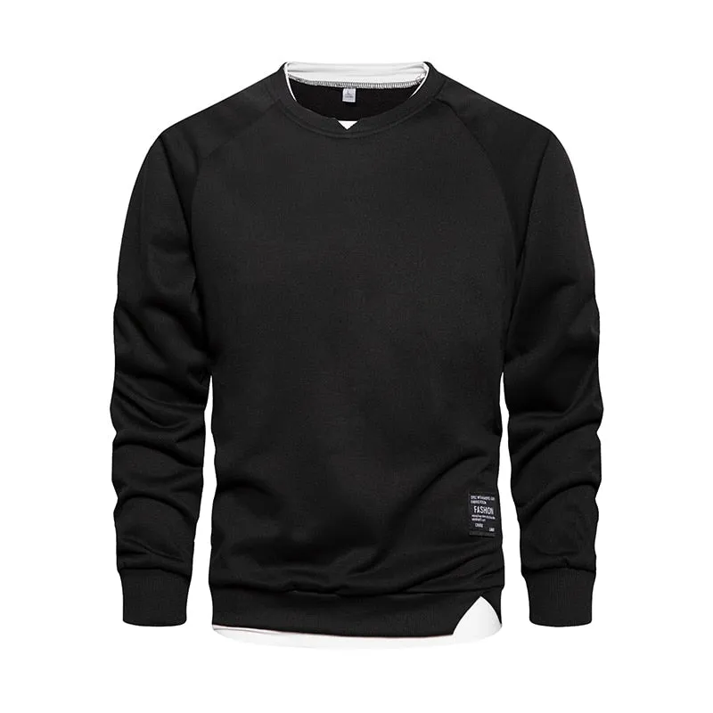 West Louis Autumn O-Neck Regular Stylish Pullover Sweatshirt
