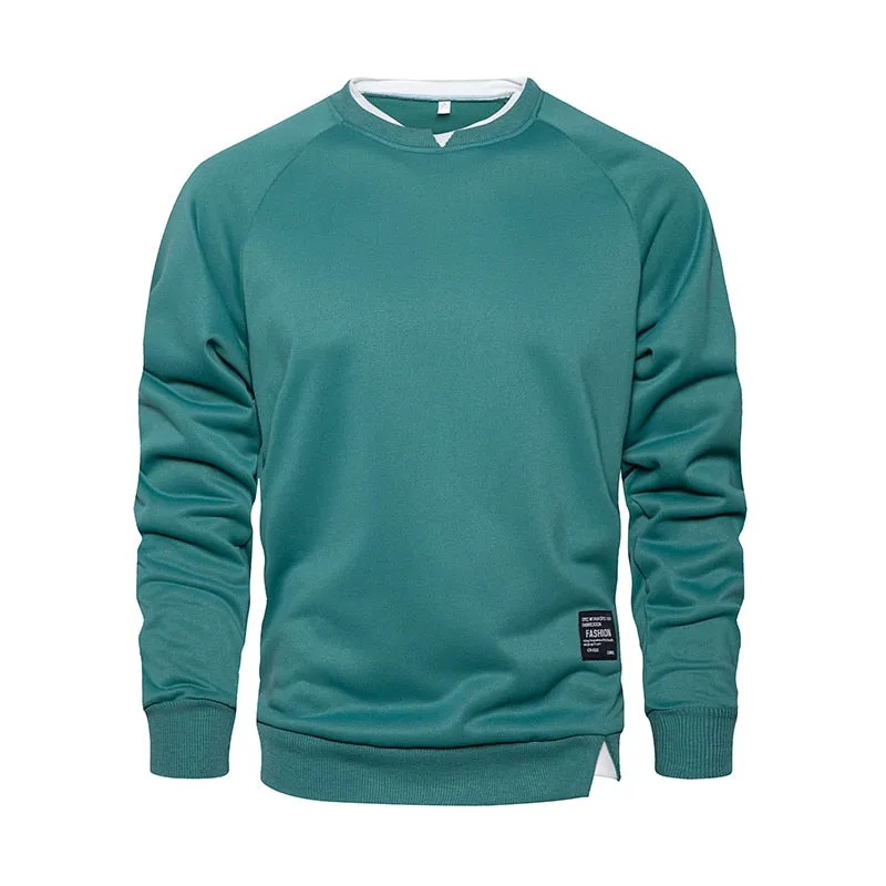 West Louis Autumn O-Neck Regular Stylish Pullover Sweatshirt