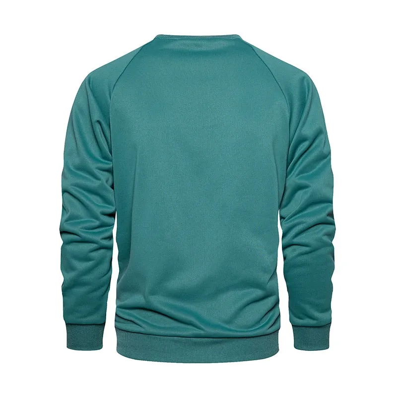West Louis Autumn O-Neck Regular Stylish Pullover Sweatshirt