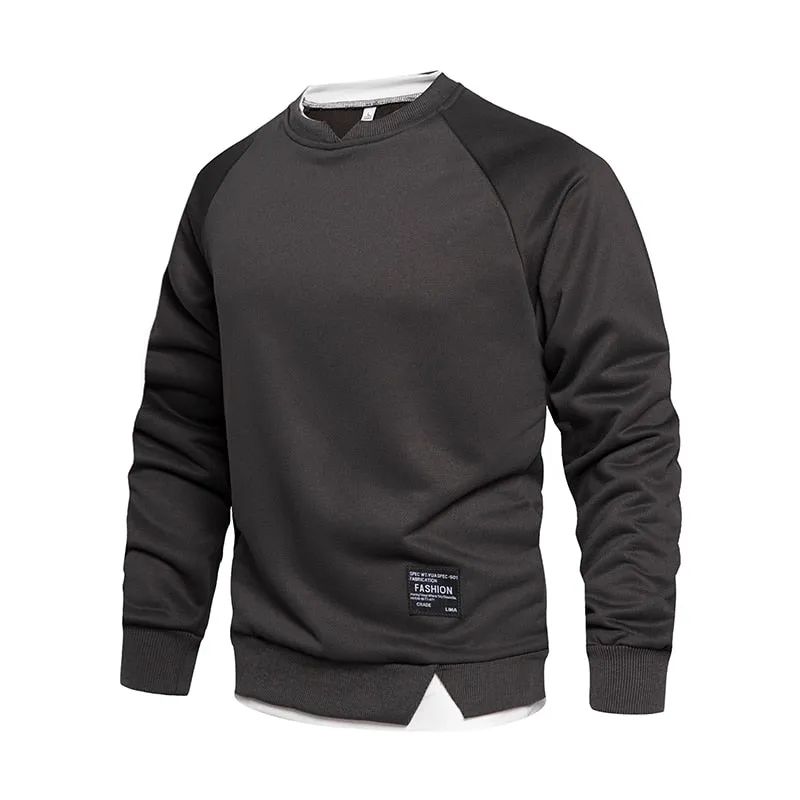 West Louis Autumn O-Neck Regular Stylish Pullover Sweatshirt