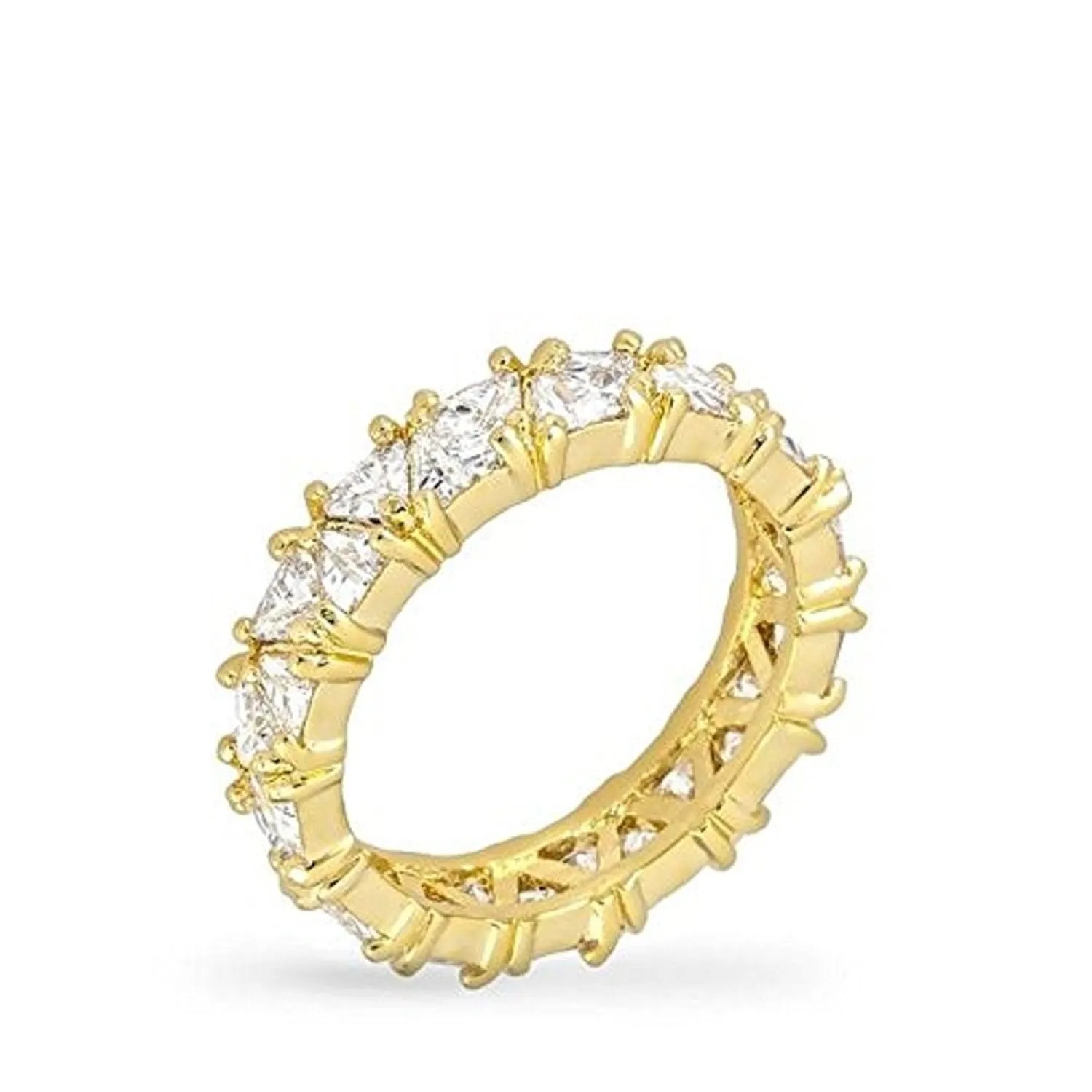 WildKlass Golden Trillion Eternity Ring