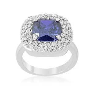 WildKlass Micropave Lavender Purple Bridal Cocktail Ring