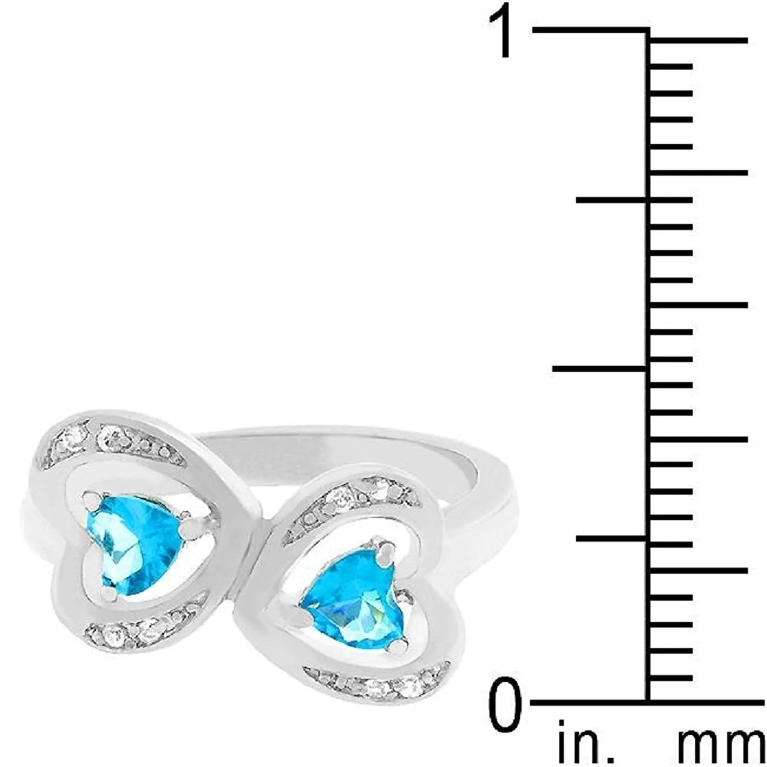 WildKlass Mirrored Hearts Ring