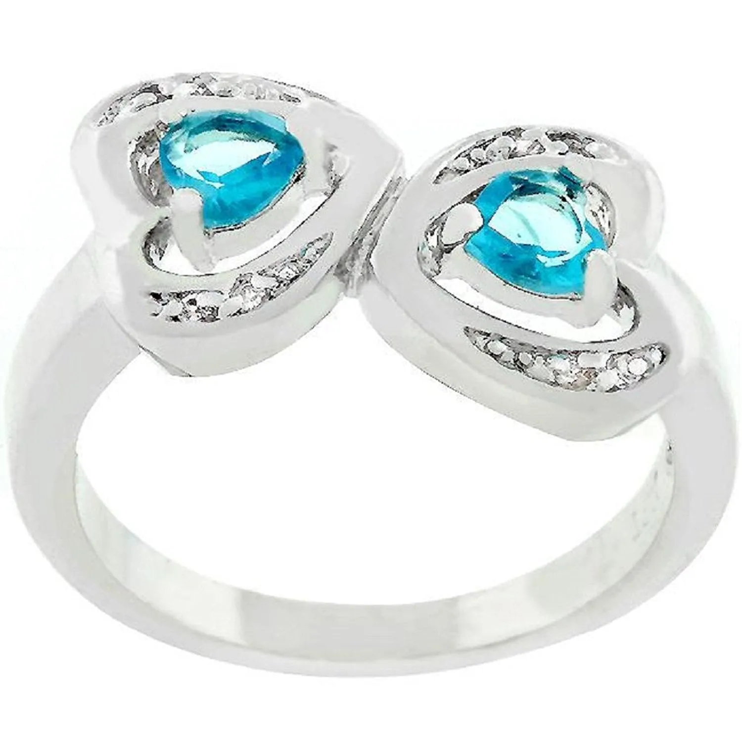 WildKlass Mirrored Hearts Ring