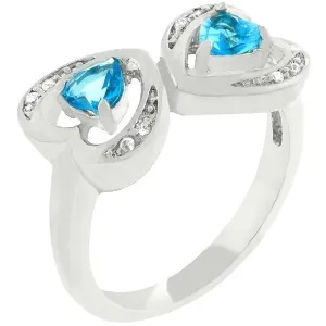 WildKlass Mirrored Hearts Ring