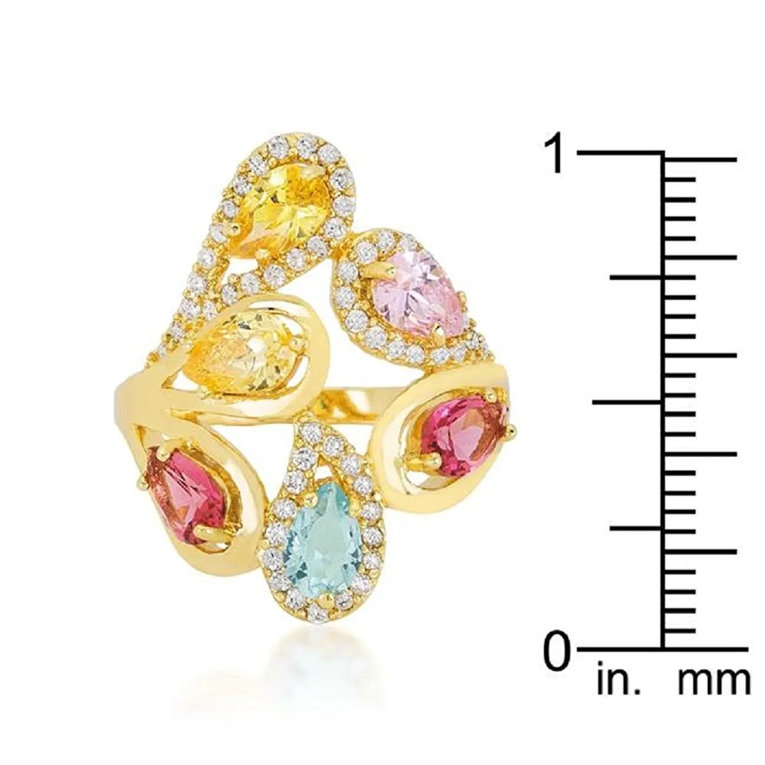 WildKlass Multi-Color Cocktail Ring