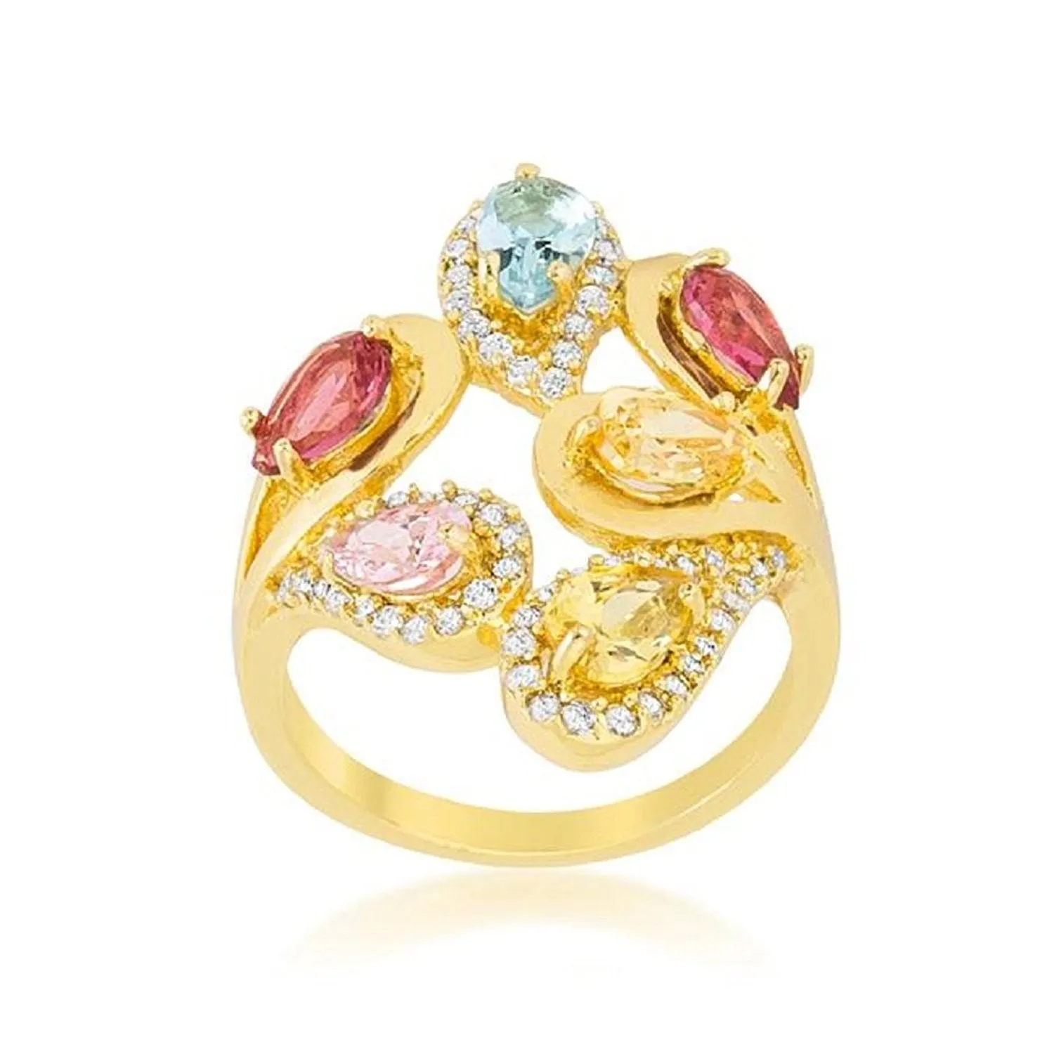 WildKlass Multi-Color Cocktail Ring