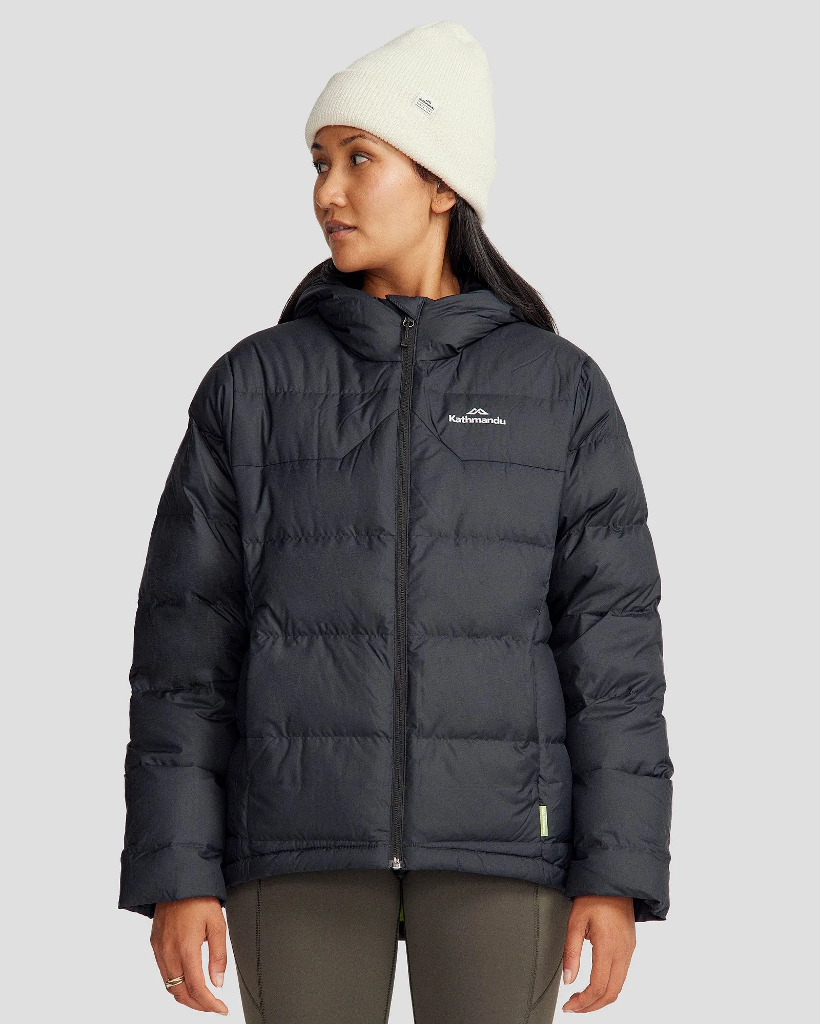 Women's Epiq Hooded Down Jacket - Black