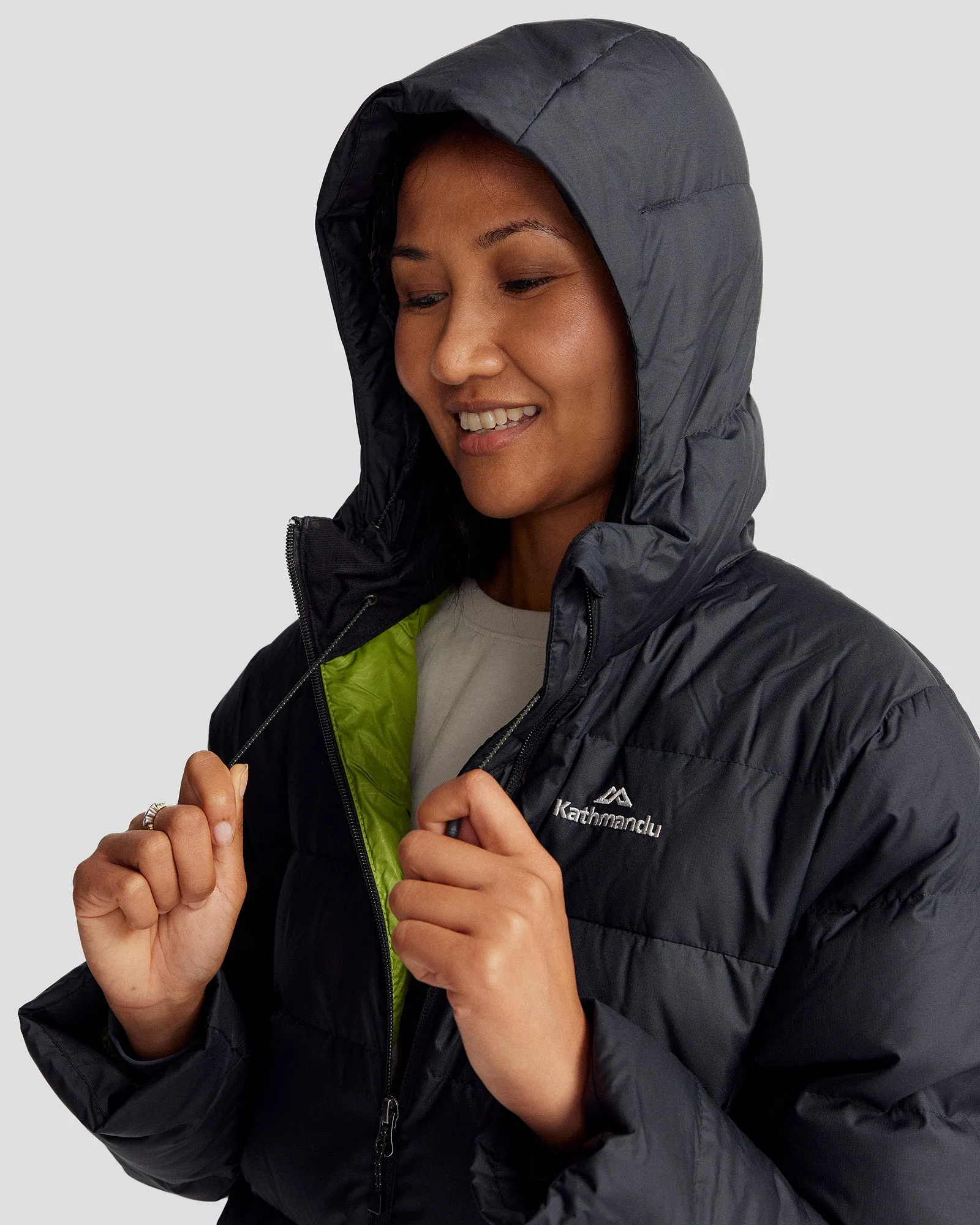 Women's Epiq Hooded Down Jacket - Black