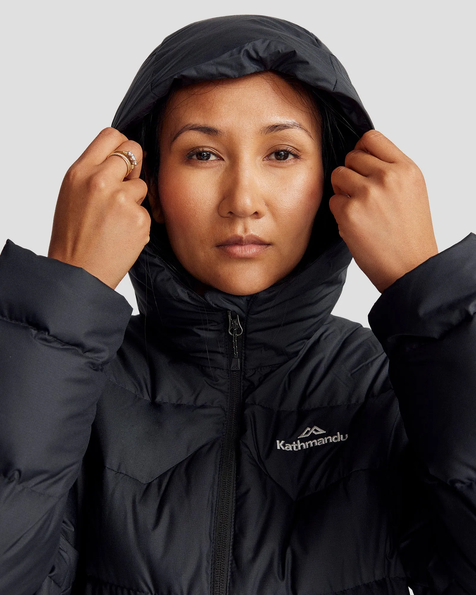 Women's Epiq Hooded Down Jacket - Black