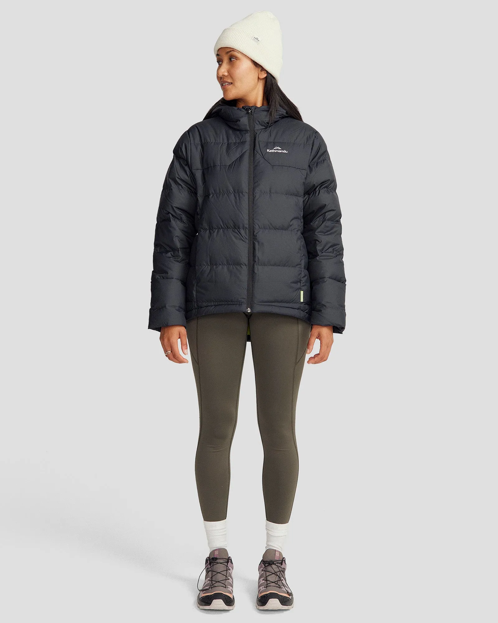 Women's Epiq Hooded Down Jacket - Black