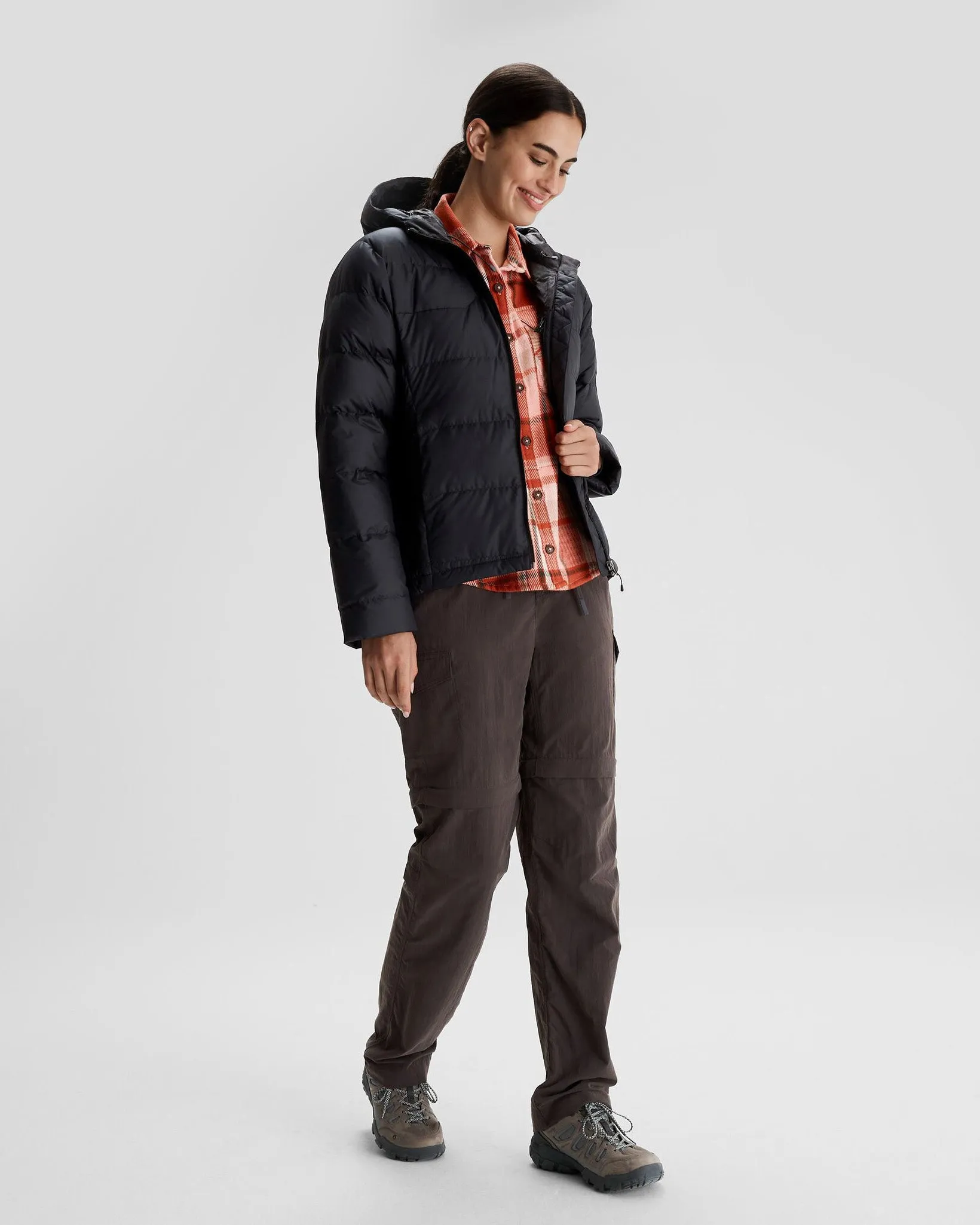 Women's Epiq Hooded Down Jacket - Black/Black