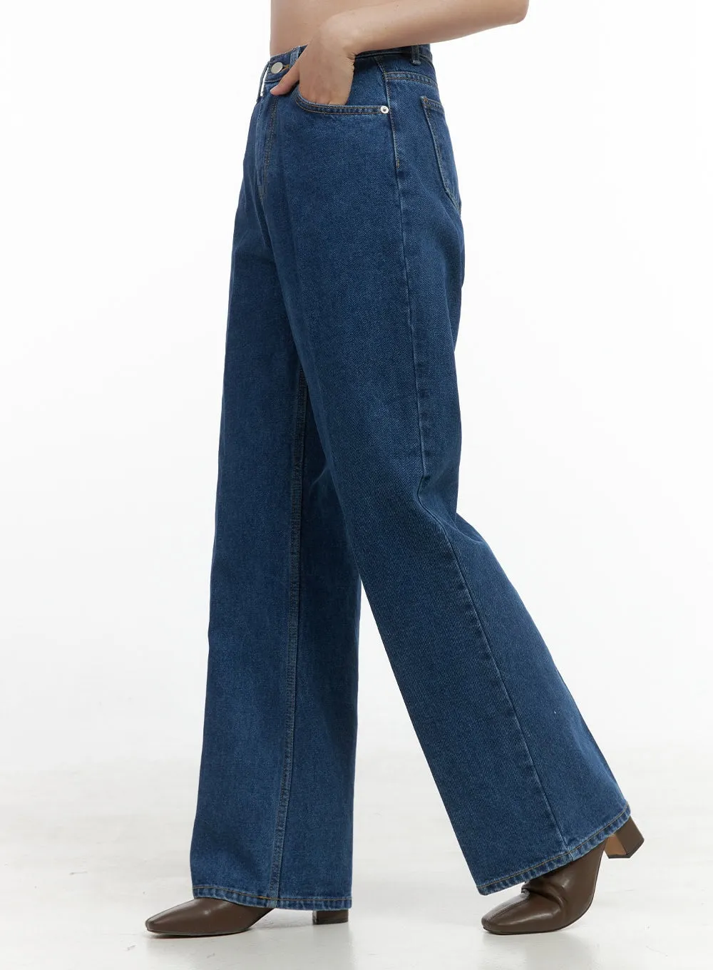 Yara Effortless Wide Leg Denim Jeans OS411